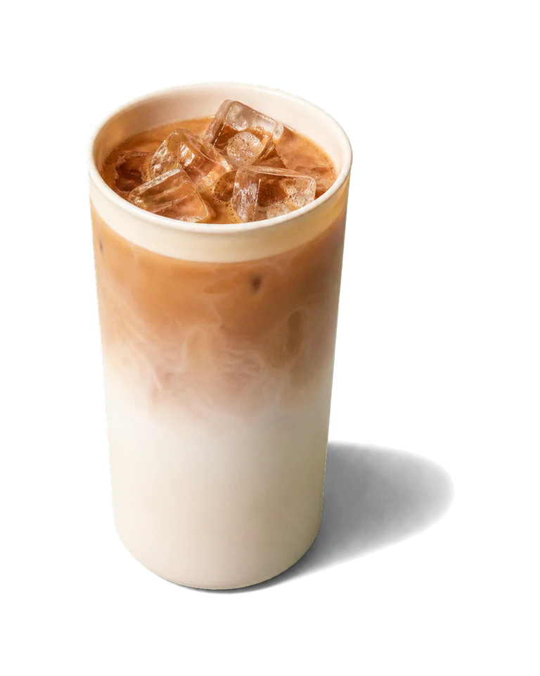 Iced vanilla latte copycat drink